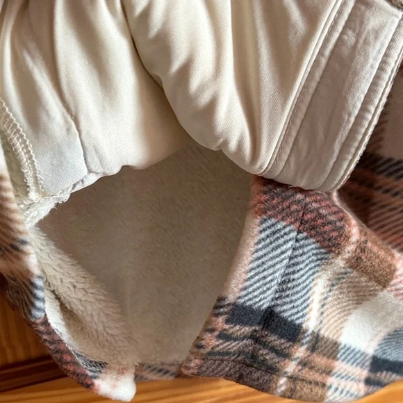 Natural Reflections Sherpa-Lined Plaid Jacket - Picture 7 of 11